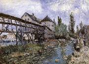 Alfred Sisley Provencher s Mill at Moret oil painting picture wholesale